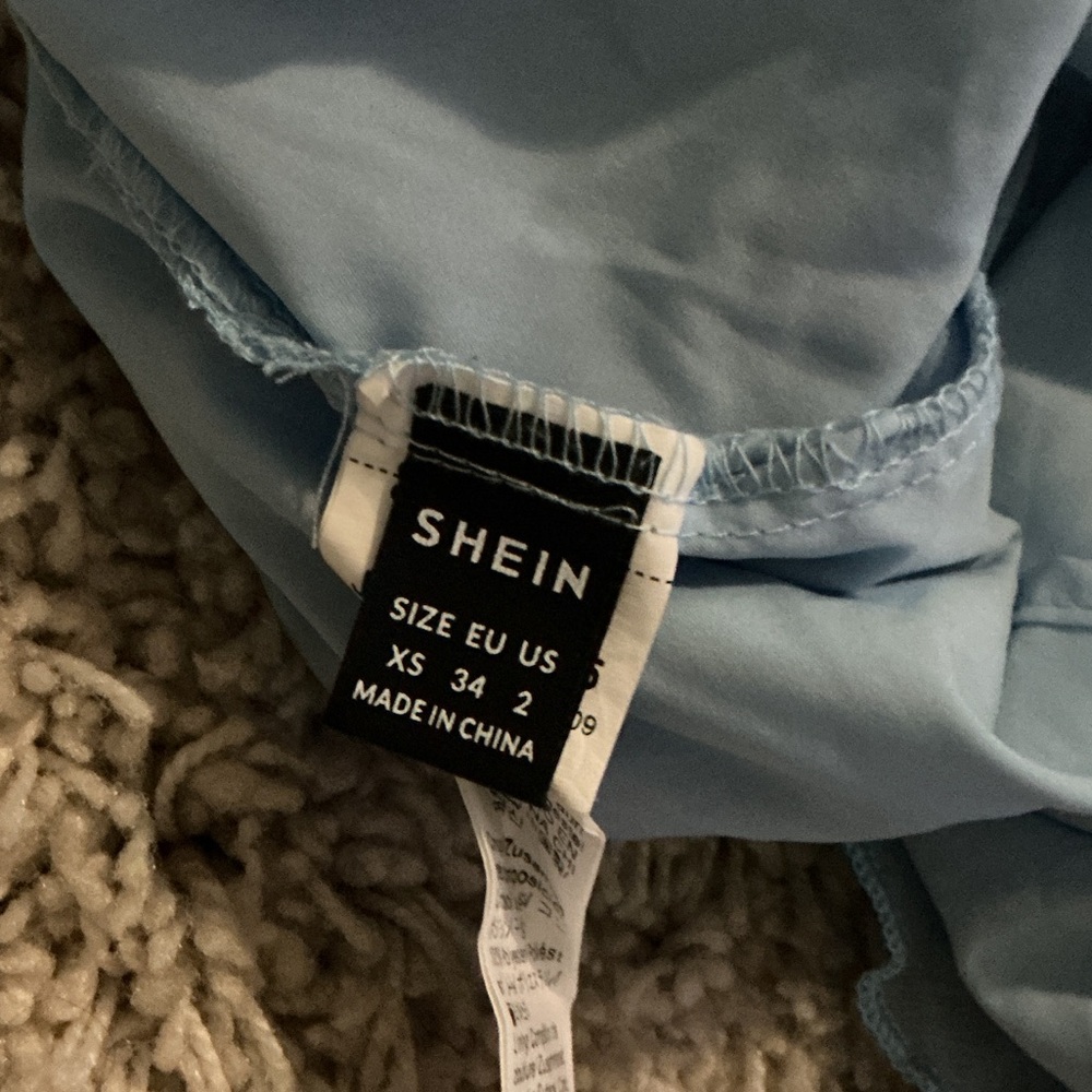 Light Blue Ruffled Dress - Picture 3 of 3